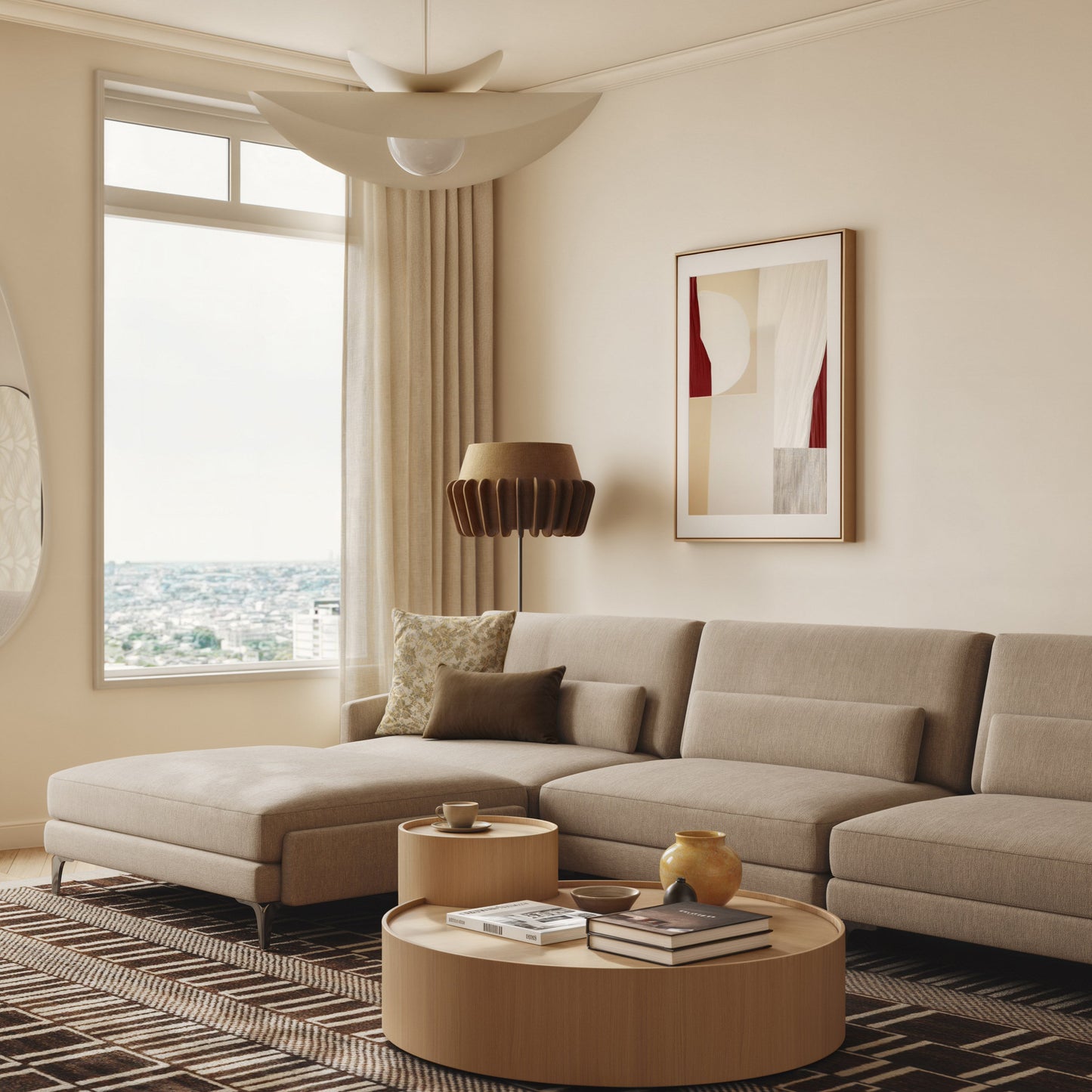 Canapé d'angle sectionnel quatre pièces Duetto