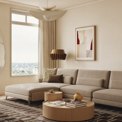 Canapé d'angle sectionnel quatre pièces Duetto 